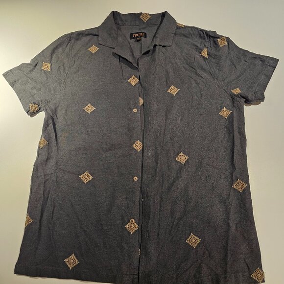Truth Men's Linen Shirt Size L - Picture 1 of 2